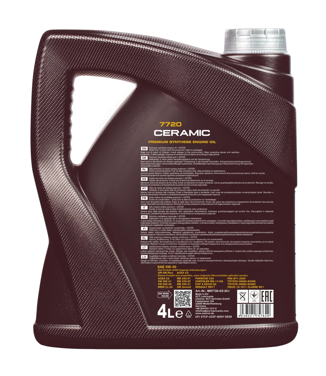 MANNOL Ceramic 5W-30 7720 4L product image 2