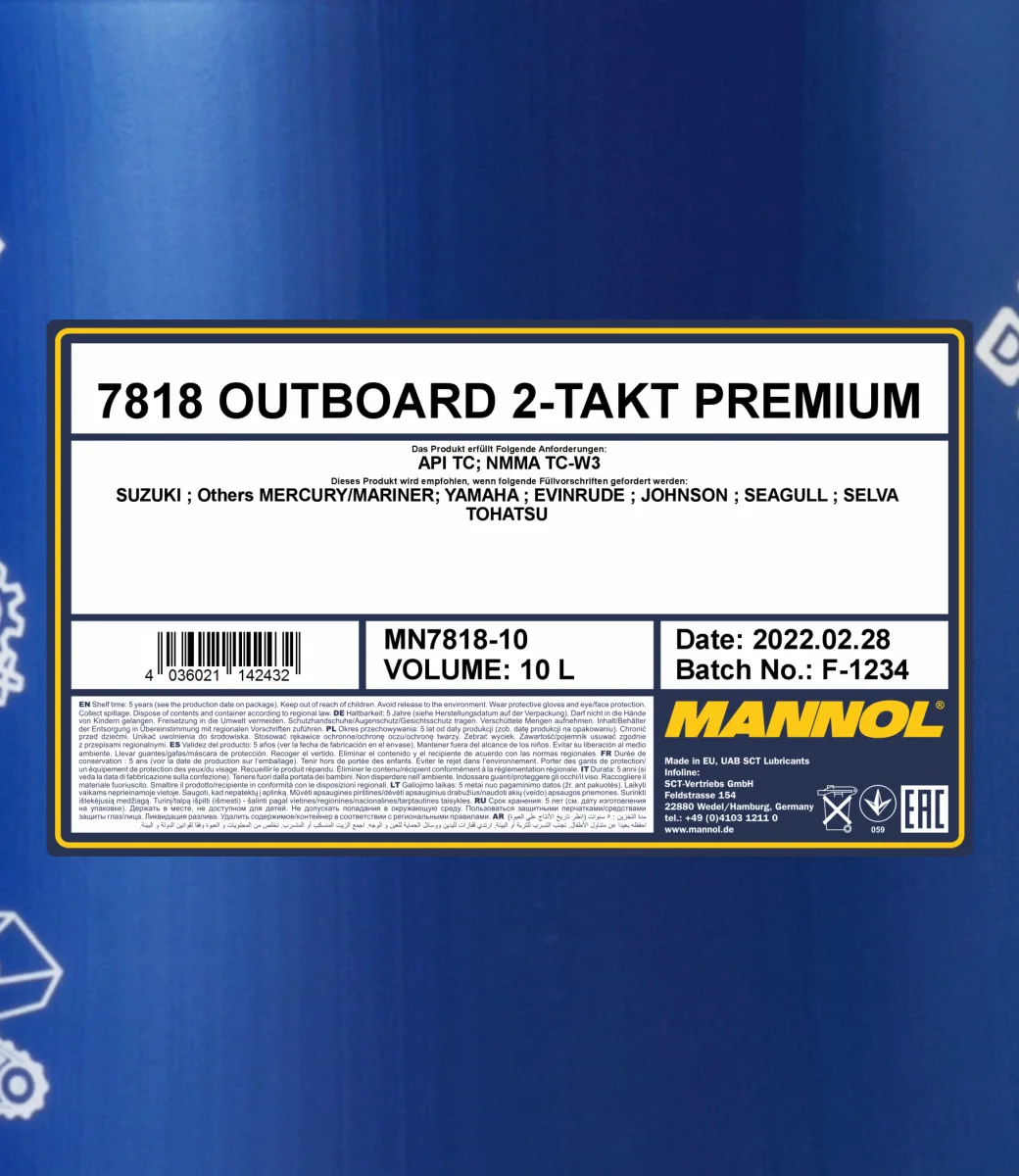 MANNOL Outboard 2-Takt Premium 7818 10L product image 2