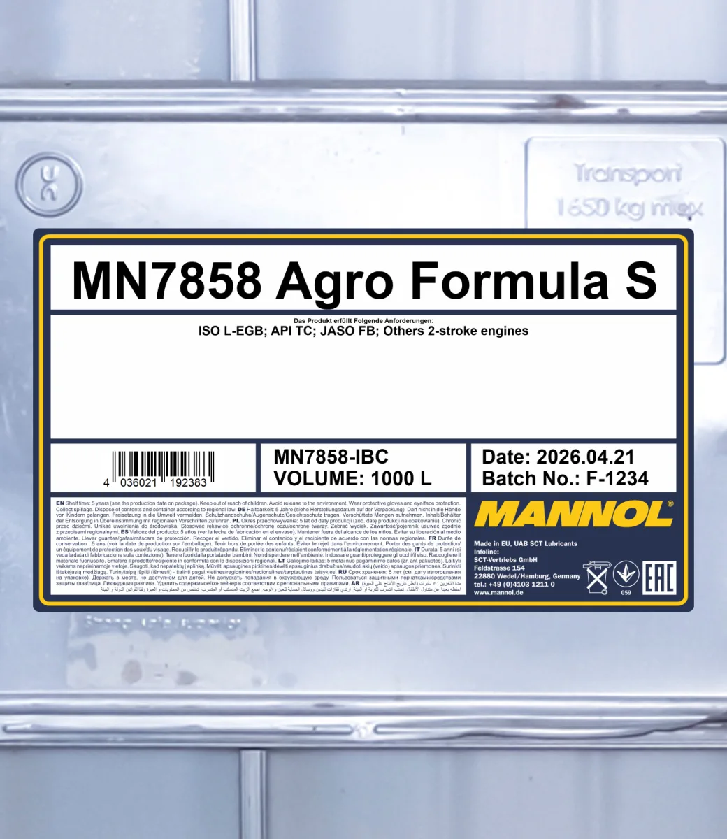 MANNOL Agro Formula S 7858 مصنوعات تصویر 2