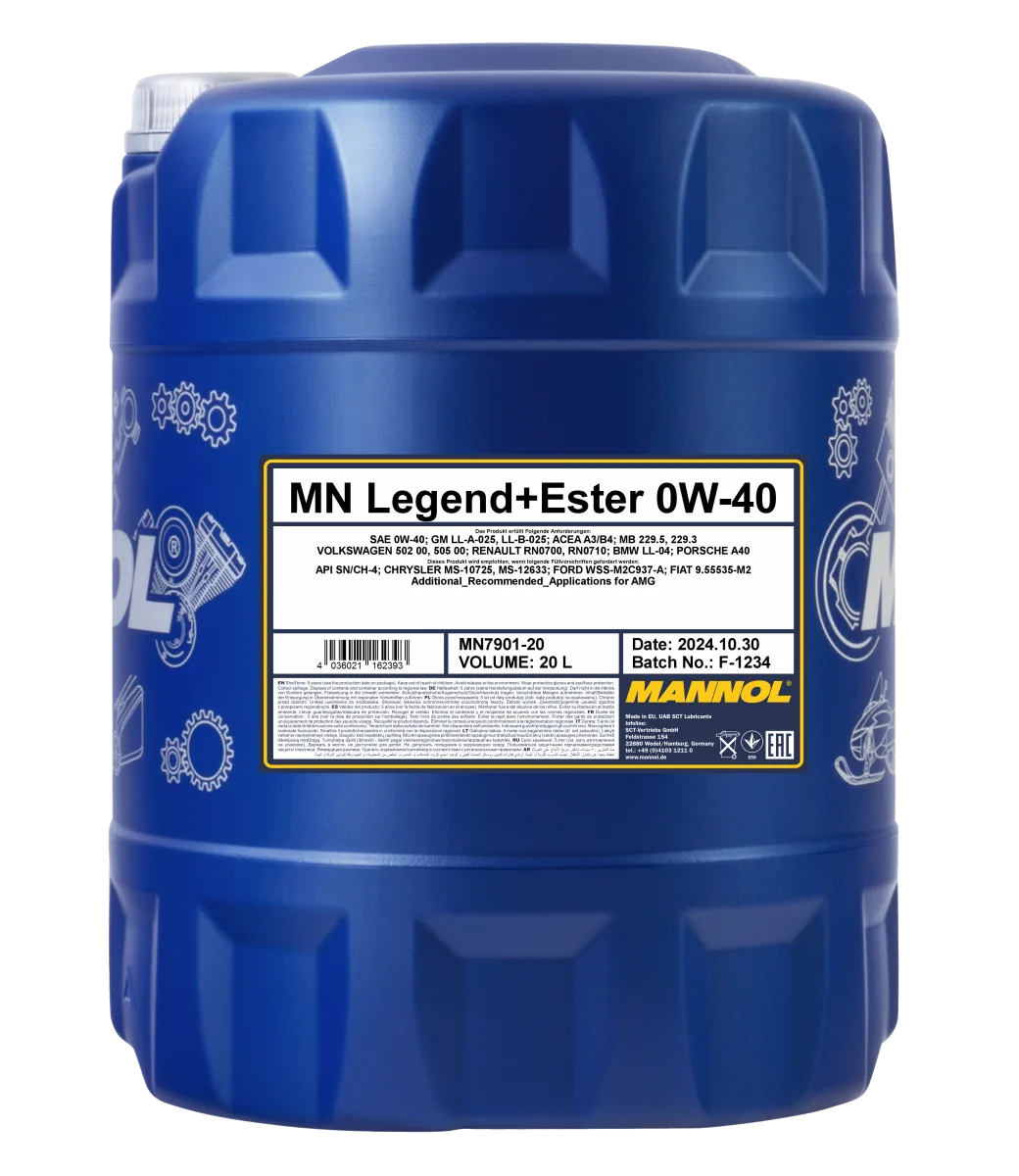 MANNOL Legend + Ester 0W-40 7901 20L product image