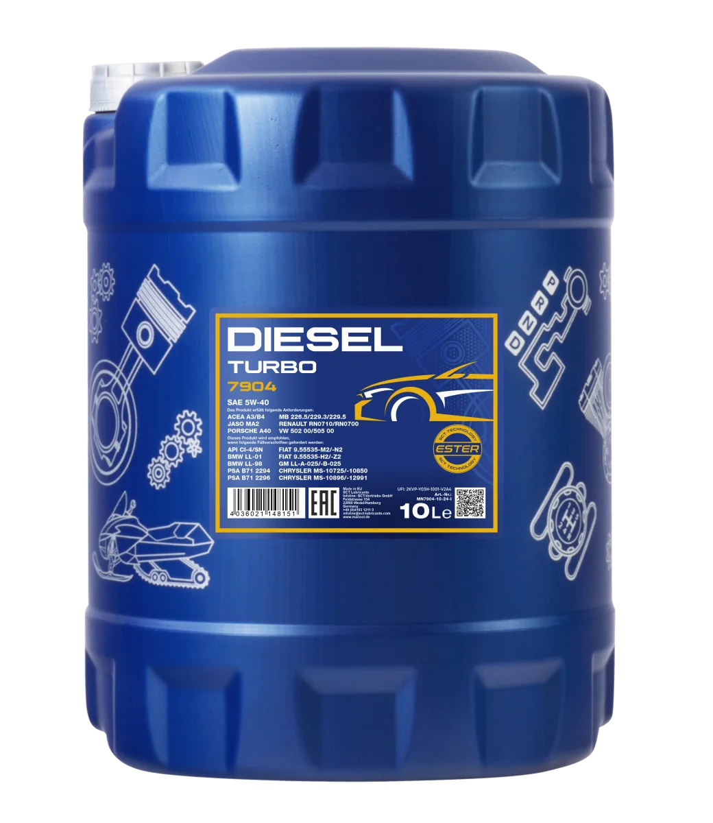 MANNOL Diesel Turbo 5W-40 7904 مصنوعات تصویر