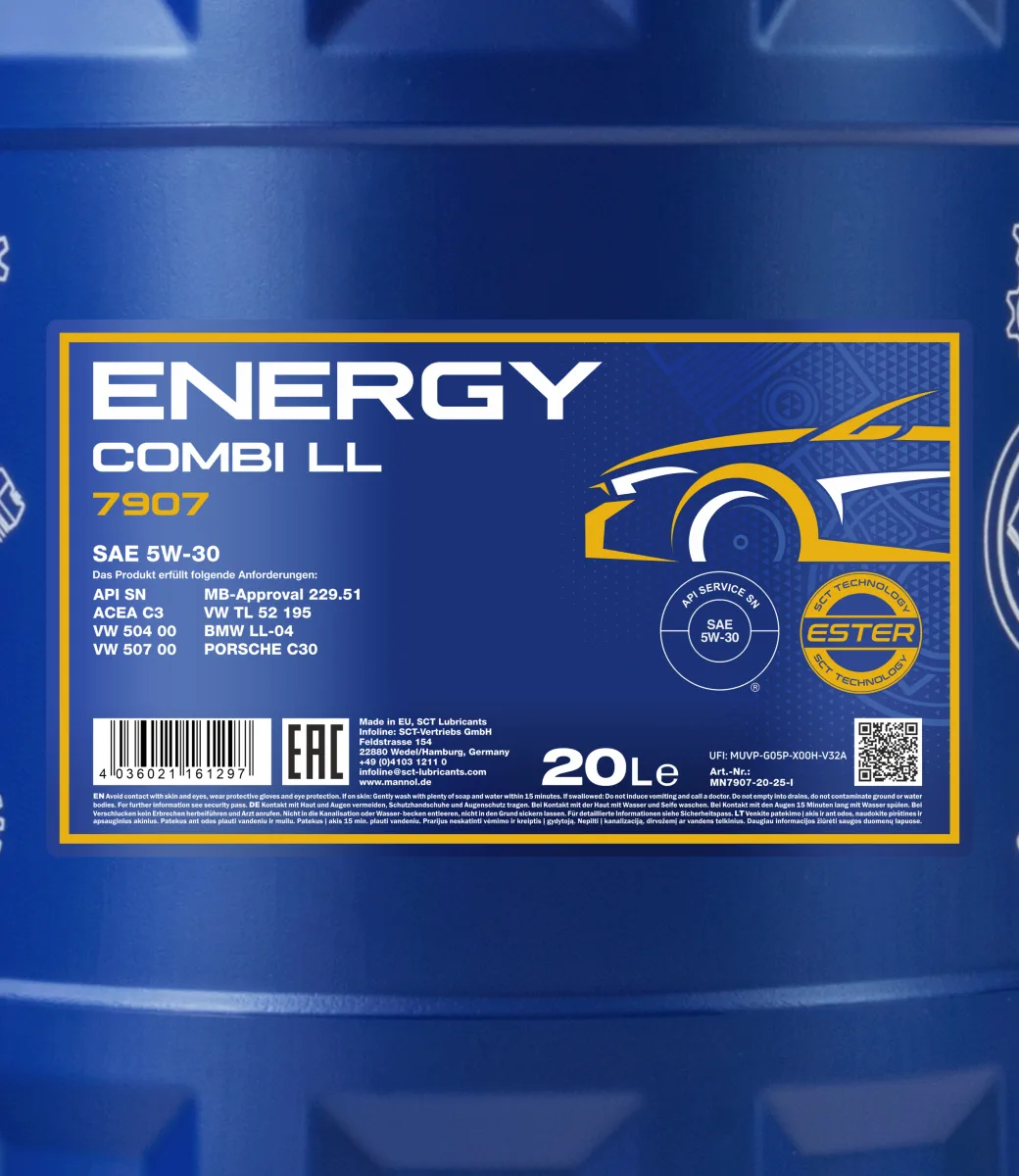 MANNOL Energy Combi LL 5W-30 7907 مصنوعات تصویر 2