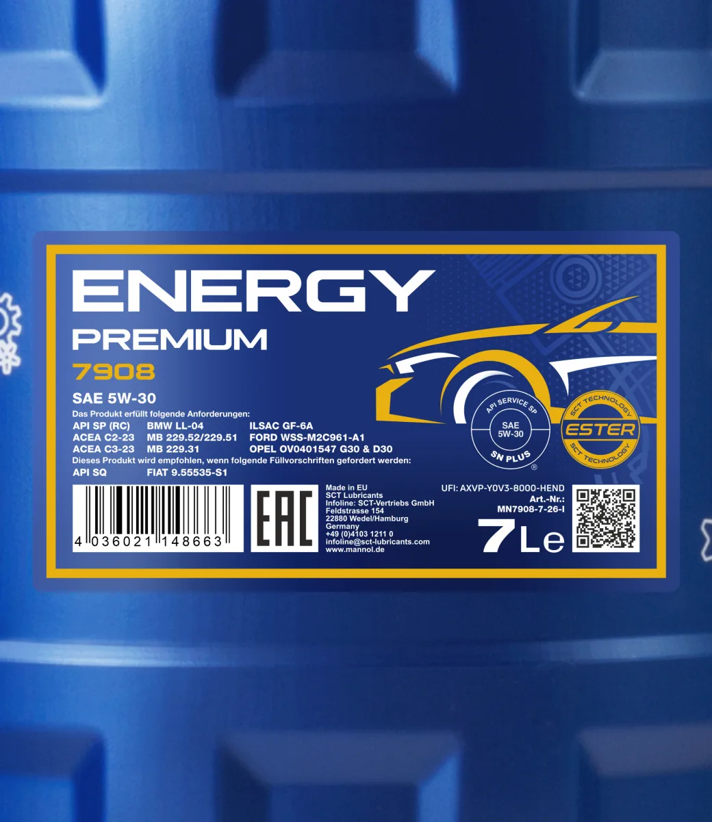 MANNOL Energy Premium 5W-30 7908 7 L product image 2