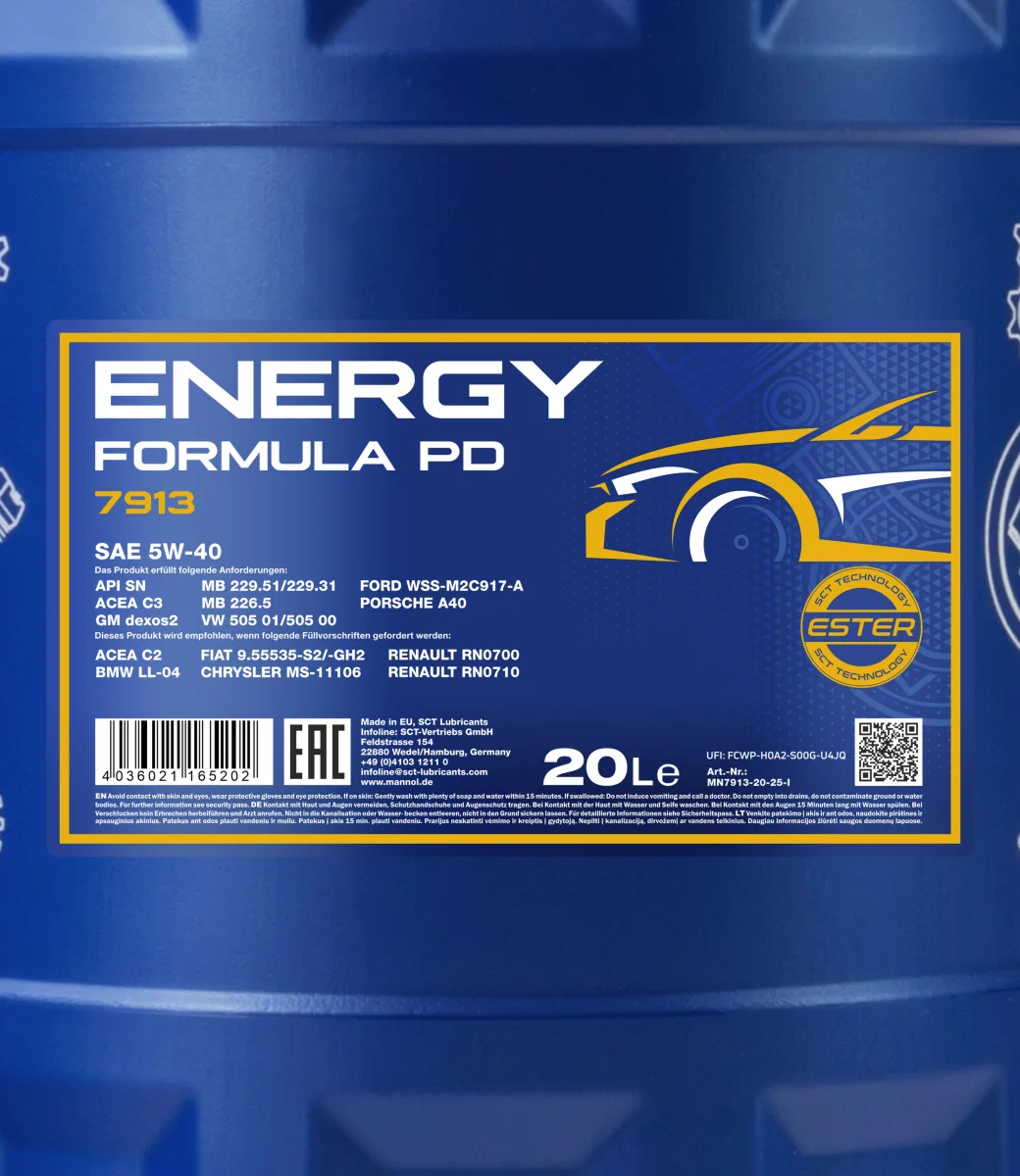 MANNOL Energy Formula PD 5W-40 7913 مصنوعات تصویر 2