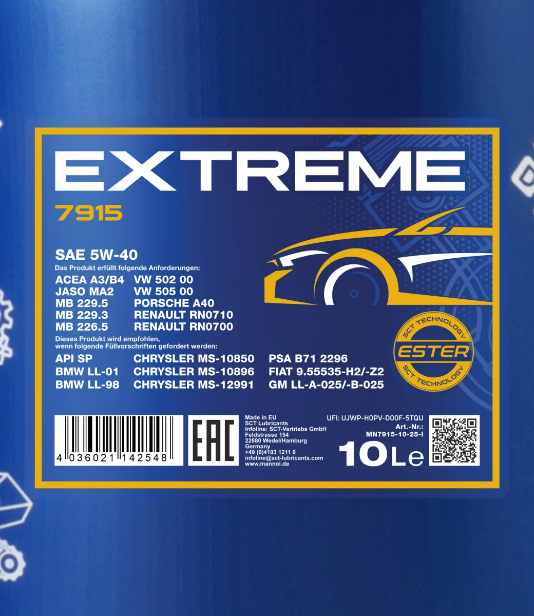 MANNOL Extreme 5W-40 7915 مصنوعات تصویر 2