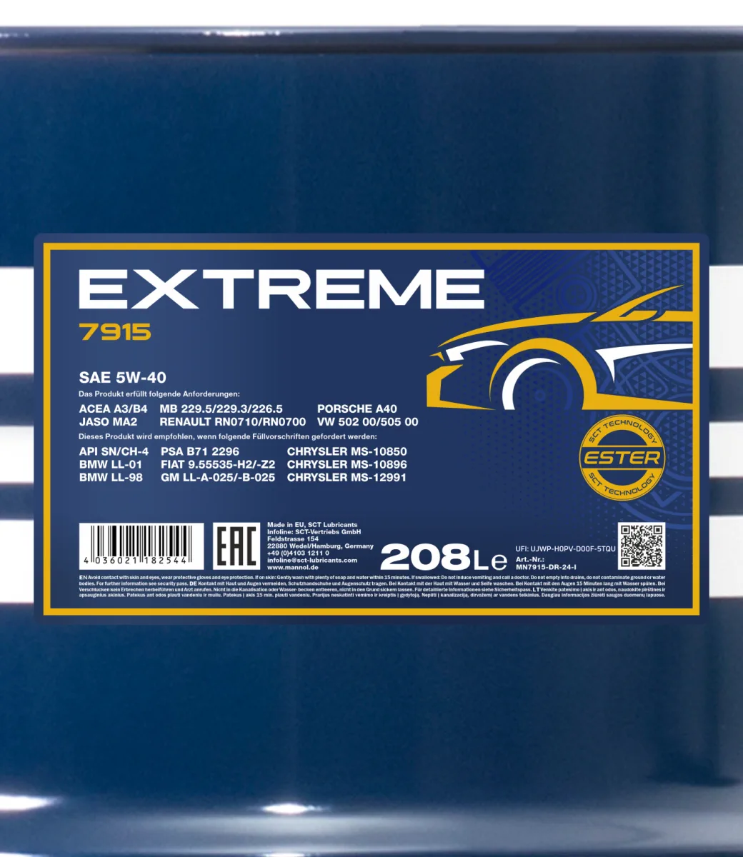 MANNOL Extreme 5W-40 7915 مصنوعات تصویر 2
