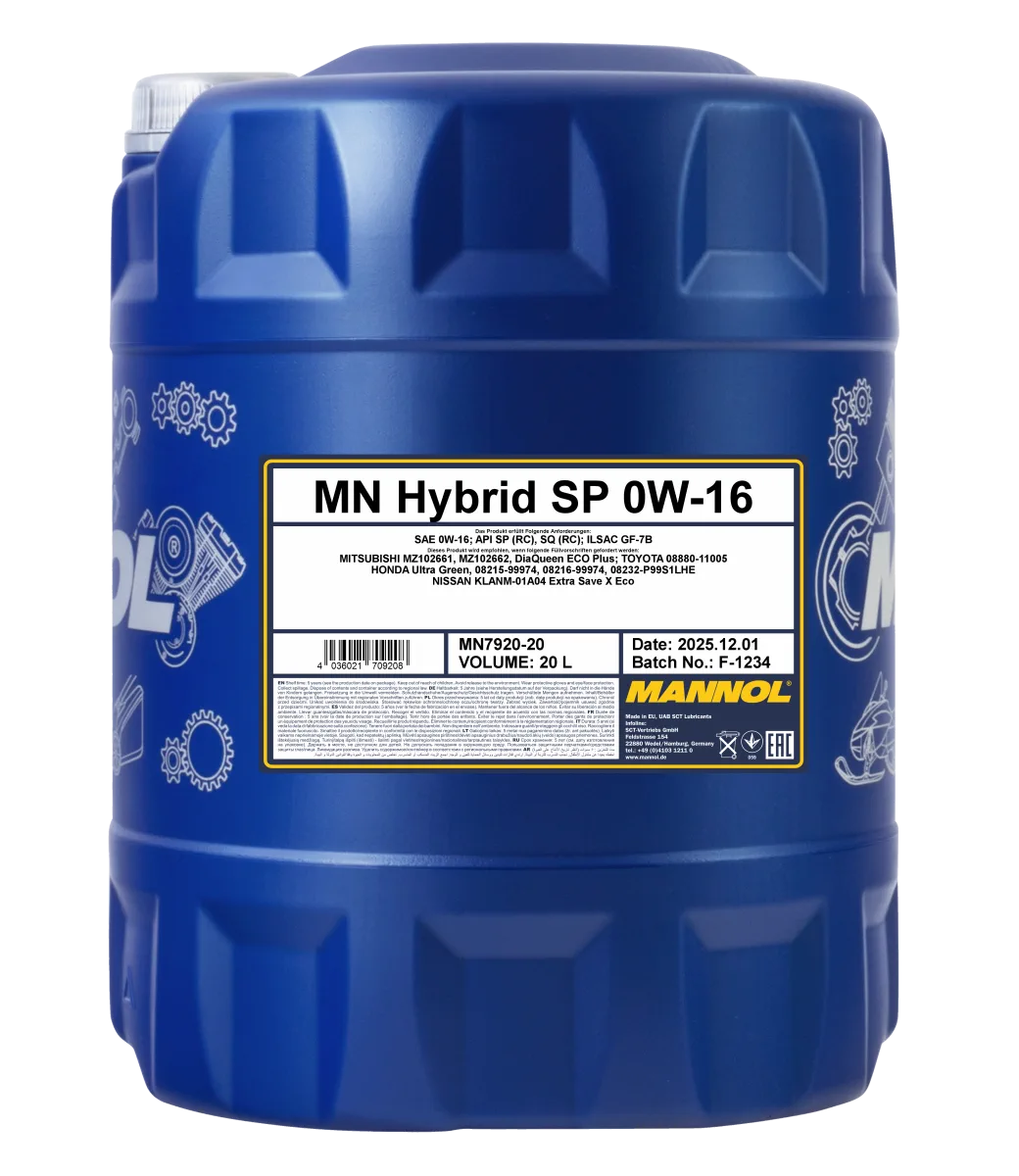 MANNOL Hybrid SP 0W-16 7920 20L product image