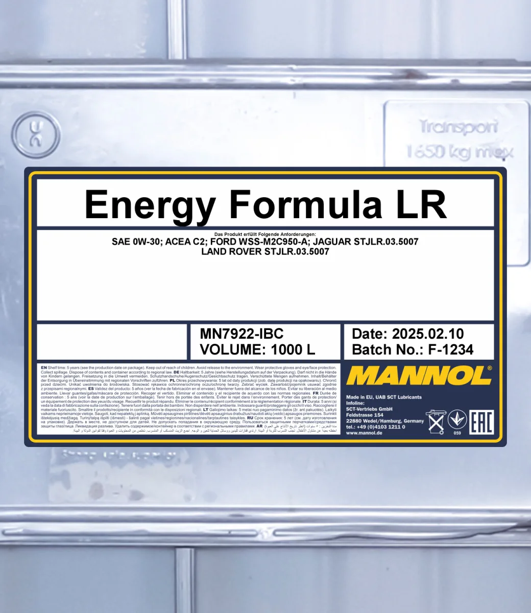 MANNOL Energy Formula LR 0W-30 7922 صورة المنتج 2