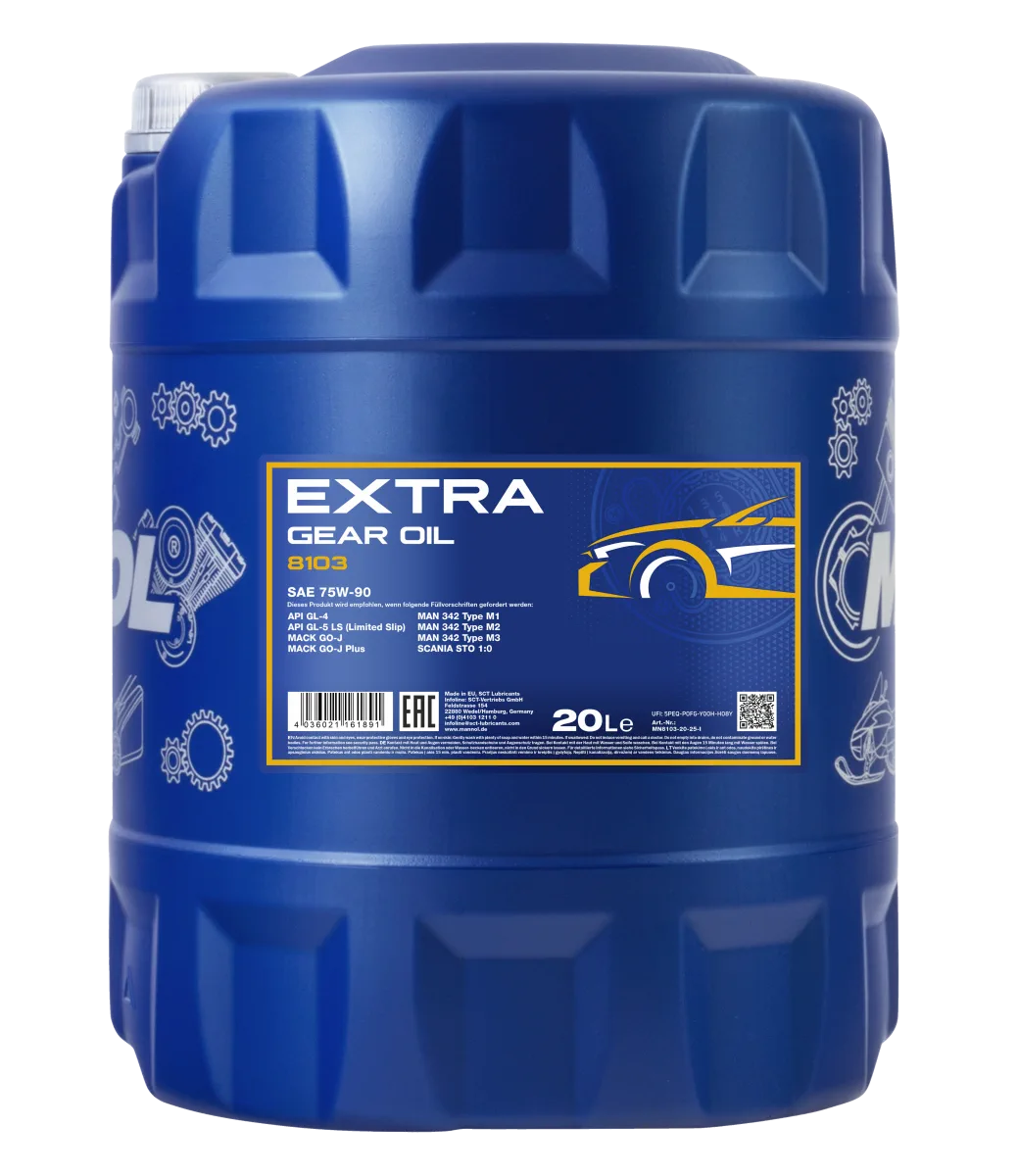 MANNOL Extra Gear Oil 75W-90 GL-4/GL-5 LS 8103 صورة المنتج 4