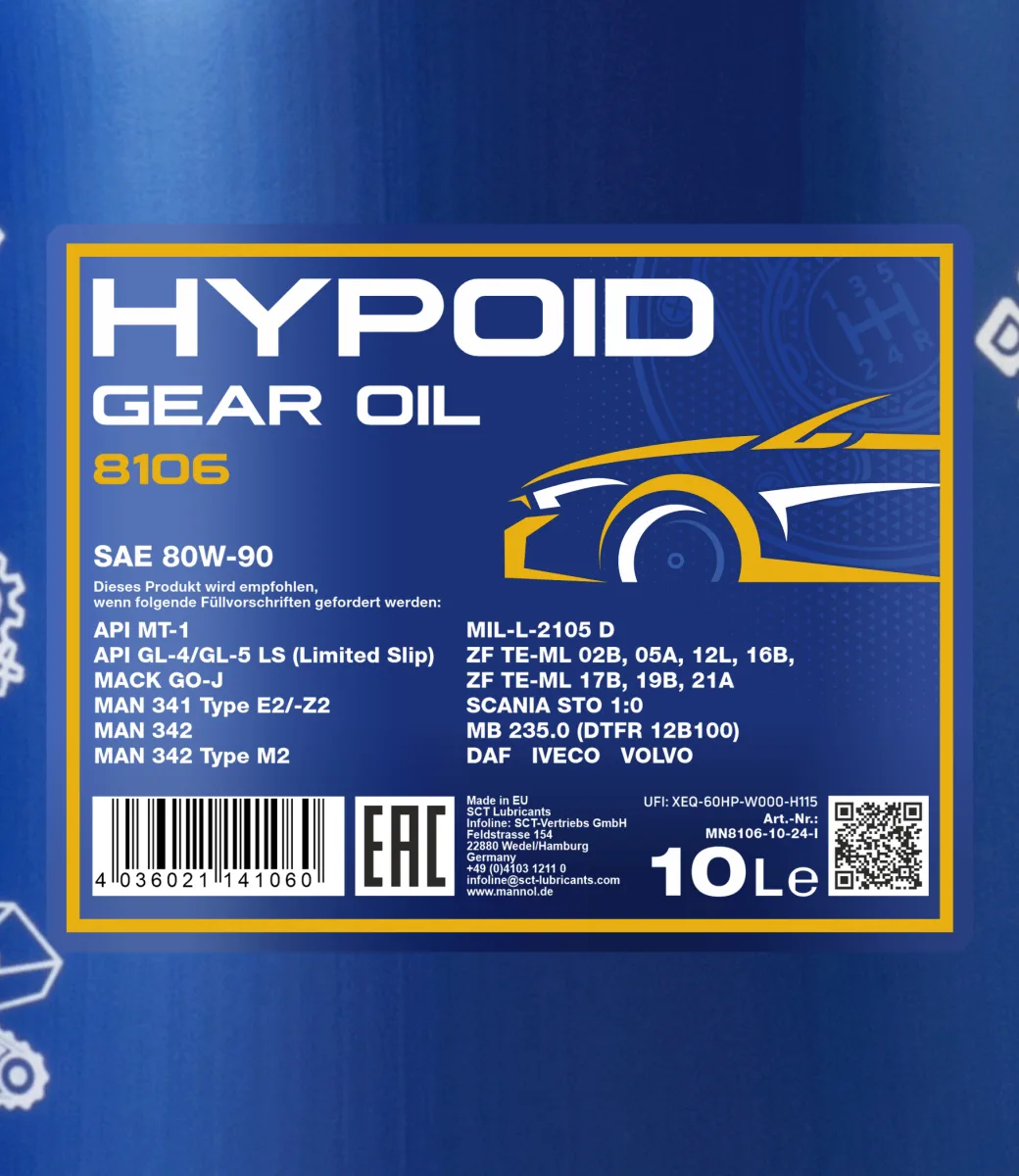 MANNOL Hypoid 80W-90 GL-4/GL-5 LS 8106 10L product image 2