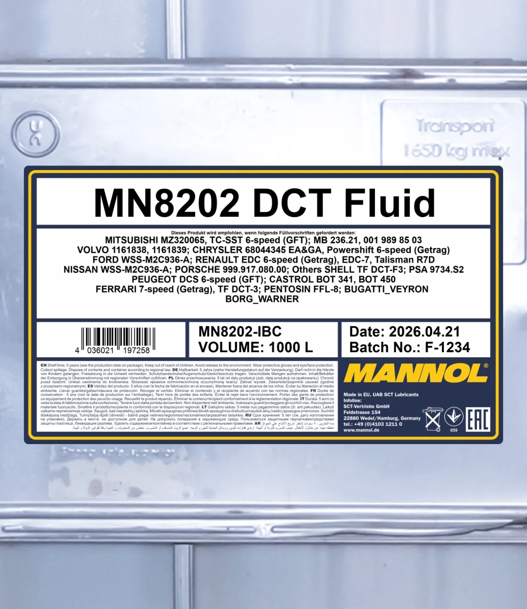 MANNOL DCT Fluid 8202 1000L product image 2
