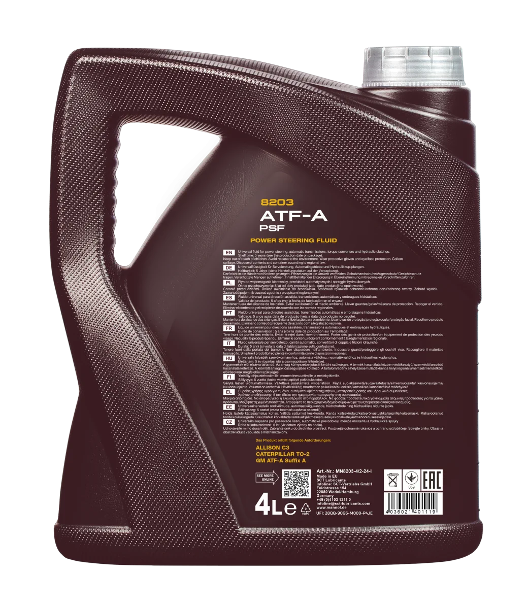 MANNOL ATF-A PSF 8203 صورة المنتج 2