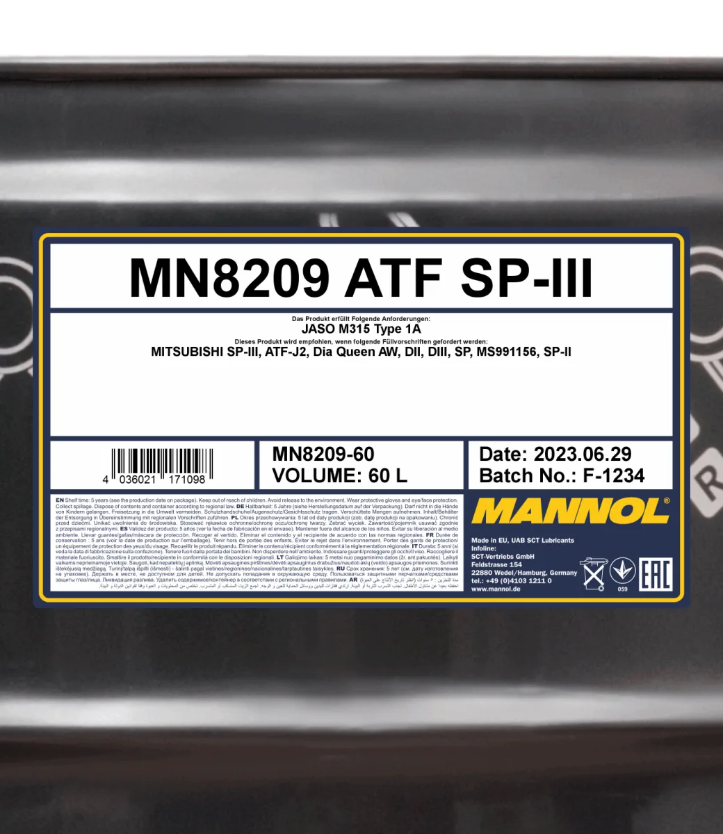 MANNOL ATF SP-III 8209 صورة المنتج 2