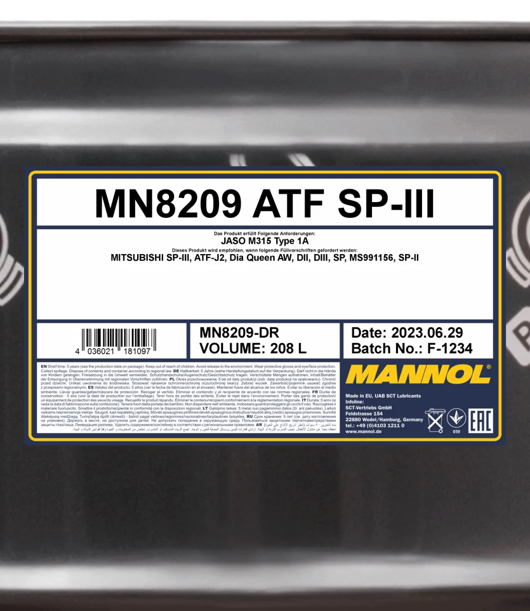 MANNOL ATF SP-III 8209 صورة المنتج 2