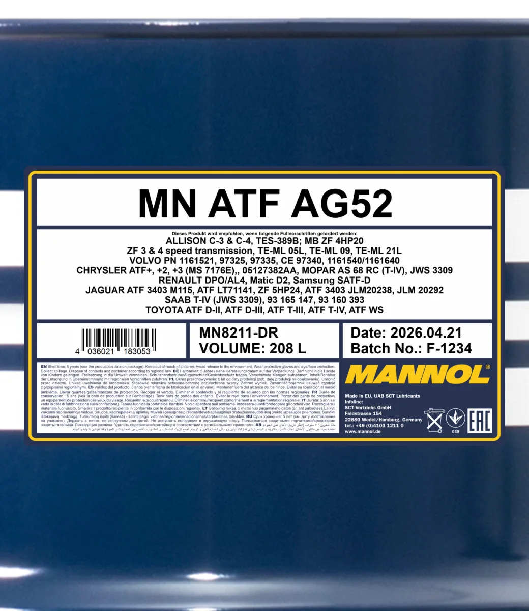 MANNOL ATF AG52 8211 صورة المنتج 2