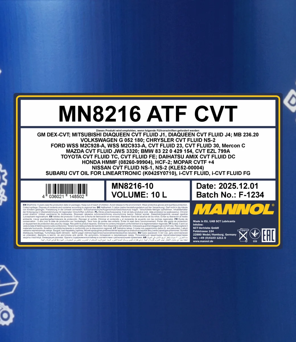 MANNOL ATF CVT 8216 10L product image 2