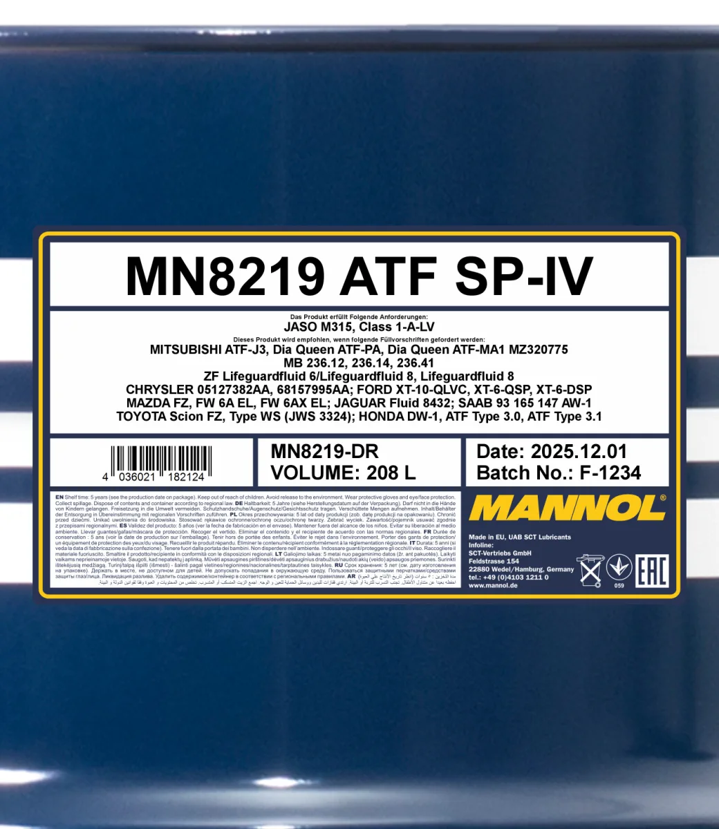 MANNOL ATF SP-IV 8219 صورة المنتج 2
