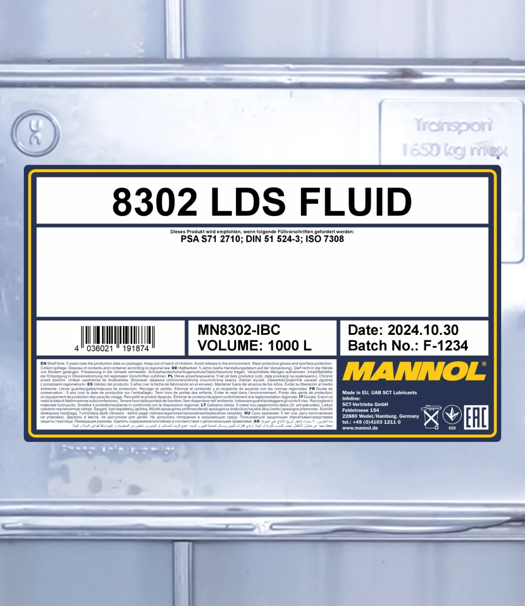 MANNOL LDS Fluid 8302 مصنوعات تصویر 2