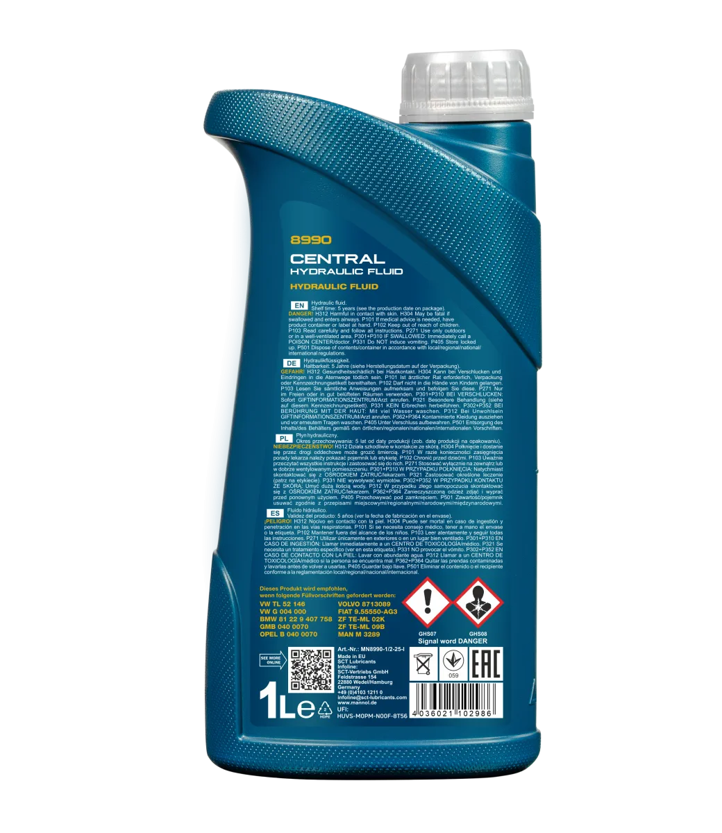 MANNOL Central Hydraulic Fluid 8990 مصنوعات تصویر 2