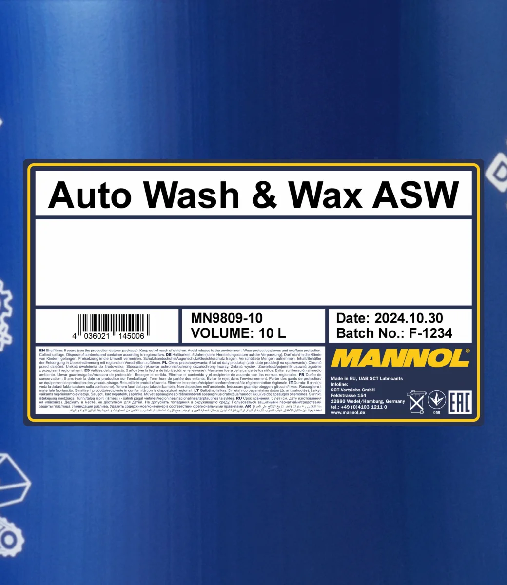 MANNOL Auto Wash & Wax ASW 9809 صورة المنتج 2